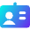 User Identifier Card Icon from Core Gradient Set