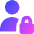 User Lock Privacy Icon from Core Gradient Set