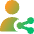 User Share Icon from Core Gradient Set