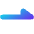End Point Half Triangle Icon from Core Gradient Set