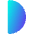 First Quarter Moon Icon from Core Gradient Set