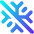 Snow Flake Cross Icon from Core Gradient Set