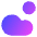 Sun Cloud Icon from Core Gradient Set