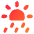 Sun Rain Icon from Core Gradient Set