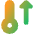 Thermometer Increase Icon from Core Gradient Set
