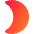 Waxing Cresent Moon Icon from Core Gradient Set