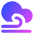 Wind Cloud Icon from Core Gradient Set