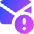 Inbox Warning Icon from Core Gradient Set