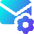 Mail Setting Gear Icon from Core Gradient Set