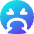 Smiley Throw Up Icon from Core Gradient Set