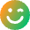Smiley Wink Icon from Core Gradient Set