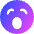 Smiley Yawn Icon from Core Gradient Set