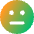 Straight Face Icon from Core Gradient Set