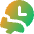 Airport Arrival Time Icon from Core Gradient Set