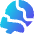 Earth Airplane Icon from Core Gradient Set