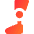 Prosthetic Leg Icon from Core Gradient Set