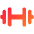 Dumbell Icon from Core Gradient Set