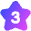 Hotel Three Star Icon from Core Gradient Set