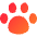 Pet Paw Icon from Core Gradient Set