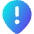 Location Hazard Attention Pin Icon from Core Gradient Set