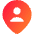 Location Person Pin Icon from Core Gradient Set