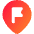 Location Pin Favorite Flag Icon from Core Gradient Set