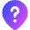 Location Pin Mark Help Icon from Core Gradient Set