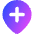 Location Pin Option Add Icon from Core Gradient Set