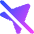 Navigation Arrow Off Icon from Core Gradient Set