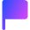 Rectangle Flag Icon from Core Gradient Set