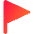 Triangle Flag Icon from Core Gradient Set