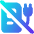 Electric Charging Station Cross Icon from Core Gradient Set