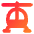 Helicopter Front Icon from Core Gradient Set