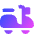 Motorcycle Courier Icon from Core Gradient Set