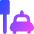 Taxi Station Icon from Core Gradient Set