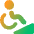 Disability Slope Icon from Core Gradient Set