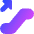 Escalator Up Icon from Core Gradient Set