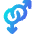 Gender Gay 1 Icon from Core Gradient Set