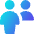 Information Desk Customer Icon from Core Gradient Set