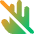 No Touch Sign Icon from Core Gradient Set