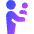 Signage Priority Infant Person Icon from Core Gradient Set