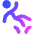 Slippery Sign Icon from Core Gradient Set