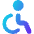 Wheelchair 1 Icon from Core Gradient Set
