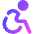 Wheelchair 2 Icon from Core Gradient Set
