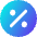 Discount Percent Circle Icon from Core Gradient Set