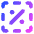 Discount Percent Cutout Icon from Core Gradient Set