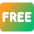 Tag Free Square Icon from Core Gradient Set