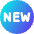 Tag New Circle Icon from Core Gradient Set