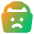Shopping Basket Emoji Sad Icon from Core Gradient Set