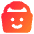 Shopping Basket Emoji Smile Icon from Core Gradient Set